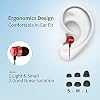 Soundmagic E50C Wired Earbuds, with Mic, In-Ear Monitor, 3.5mm Jack, Red #4