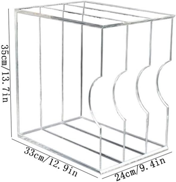 Cd Rack Three-Tiered Acrylic Vinyl Record Display Box Shelf Album Books Storage Rack,