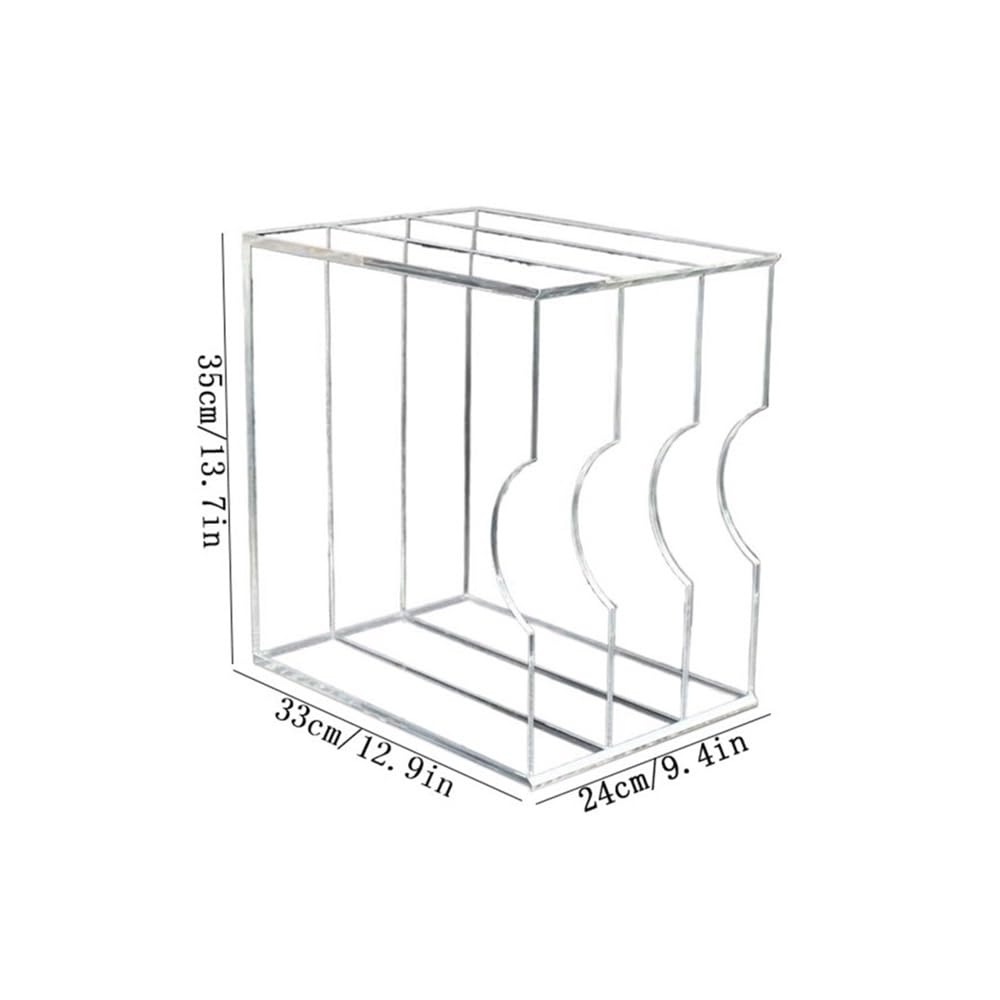 Rack per dischi Scaffale for libri con scaffale for dischi in vinile acrilico a tre livelli