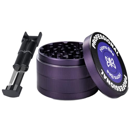 Horns Bee Metal Herb Grinder - 2.8 Inch 4 Piece Manual Herb...