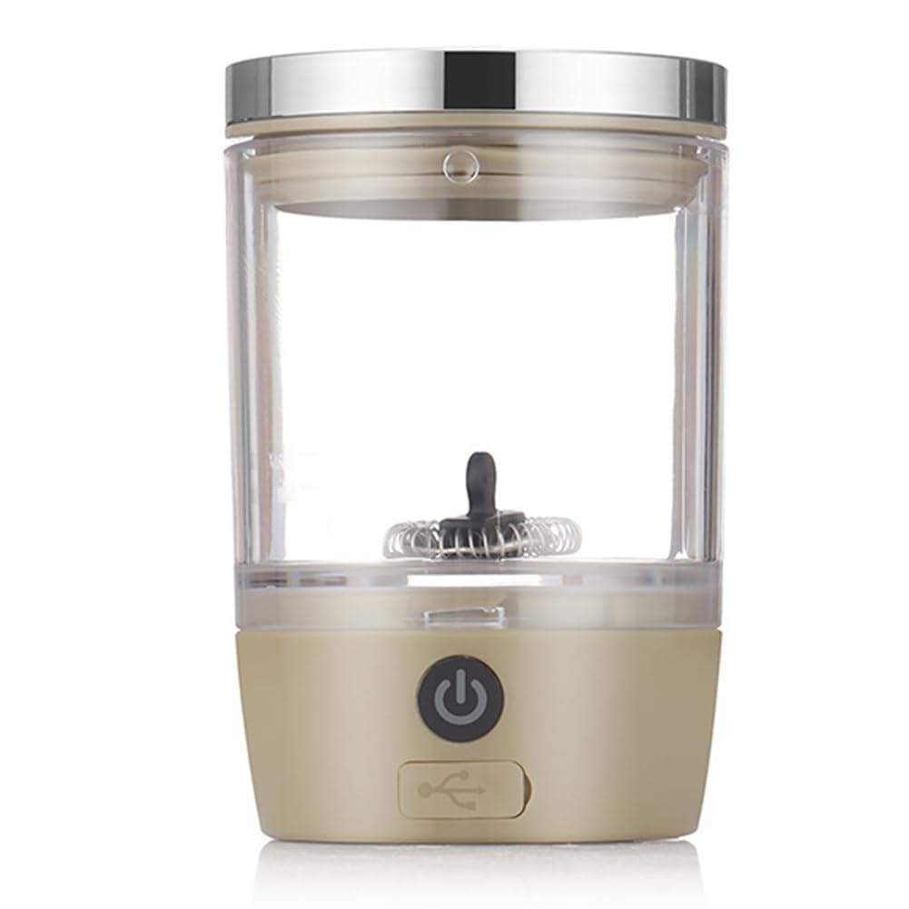 Café automatique frother électrique portable brun clair pour mousse de lait