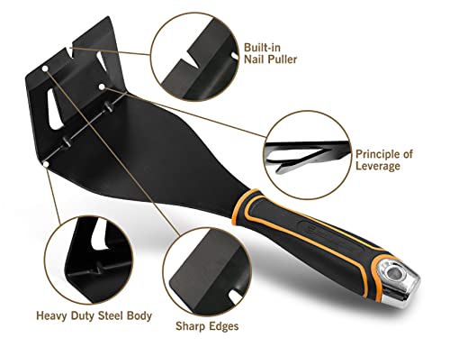 ROLLINGDOG Trim Puller Pry Bar - Skirting Board Removal Tool, Molding, Siding,Flooring and Baseboard Removal Tool - Image 3