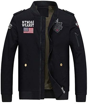 Kjdshwa Men's Casual Wear Cotton Lightweight Jacket(US: S, Khaki1)