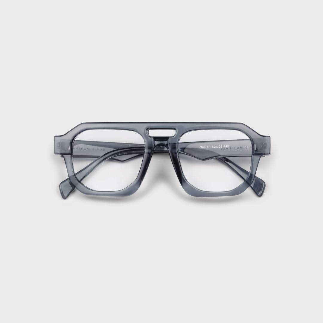 SAM AND MARSHALL LEXEN Eyeglasses Light Weight Frames I Square Shape I Polycarbonate Frames I Prescription Friendly I Men & Women - Image 3 thumbnail