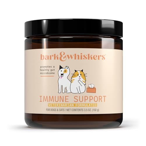 Bark & Whiskers Immune Support, 3.5 Oz. (102 g), 60 Scoops, Supports Liver & Digestive Health, Veterinarian Formulated, Non-GMO, Dr. Mercola