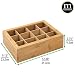 mDesign Caja de té Hecha de Madera – Caja para infusiones con...