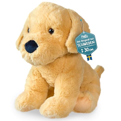 Mollis Kuscheltier - Kuschelhund - 30 cm - Plüschtier-Hund - Kinder-Kuscheltier - weiches Stofftier für Kinder und Babys (Golden Retriever)