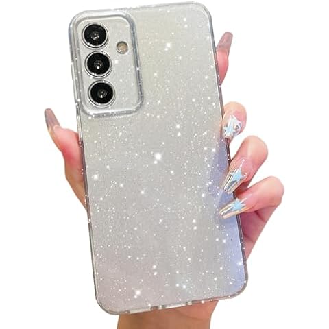 OWLSTAR for Samsung Galaxy S24 Case 6.2 inch, Cute Glitter Sparkly Bling Phone Cover for Women Girls (Silver) Cover