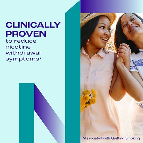 Image of Nicorette 4 mg Nicotine Gum to Help Quit Smoking with Behavioral Support Program - White Ice Mint Flavored Stop Smoking Aid 20 Count (Pack of 12)