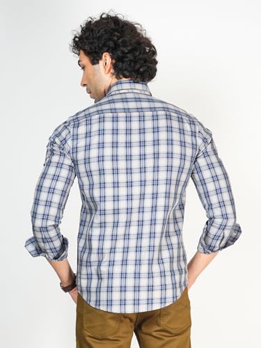 Image of Allen Cooper Checks Shirts for Men - 100% Cotton Comfort Fit Casual and Formal Shirt - Breathable, Soft, Classic Style (Multiple Colors)