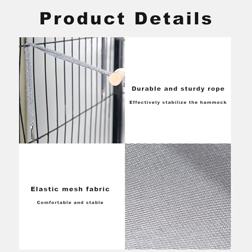 Rede para gatos para uso interno, reversível, fácil de transportar e montar, rede interna para gatos