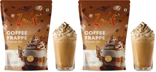 Image of Zone Coffee Frappe Powder | Premium Cafe-Style Coffee Base for Frappes, Cold Coffees, Iced Coffees, Milkshakes & Desserts | Smooth & Creamy Instant Mix | 1kg Pack - More Servings, Perfect For Cafe Restaurants & Professional Use