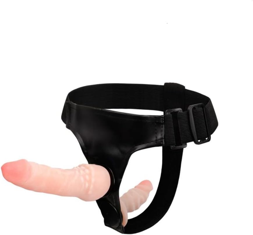 7inch Strapons Beginner Set Double Rod Soft Silicone Toys Couples Adjustable Waist for Women Men Strap On Double Ended Dildo Suction Cup Sex Toys