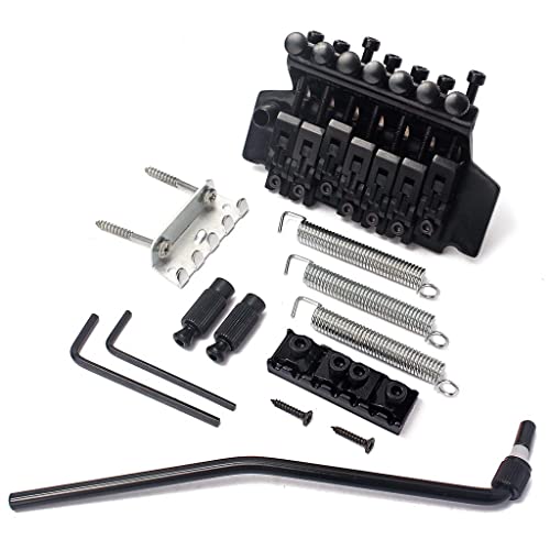 LoveinDIY Kit de ponte de tremolo duplo para guitarra de 7 cordas para acessórios de guitarra