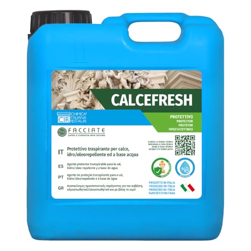 Cir Protettivo Impermeabile Traspirante Idrorepellente Oleorepellente Finiture Calce Intonaci Calcefresh Flacone 5 L
