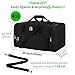 Sport Holdall Gym Duffle Bag with Shoulder Strap Overnight Weekender Bag for Men and Women (Black, 40L)