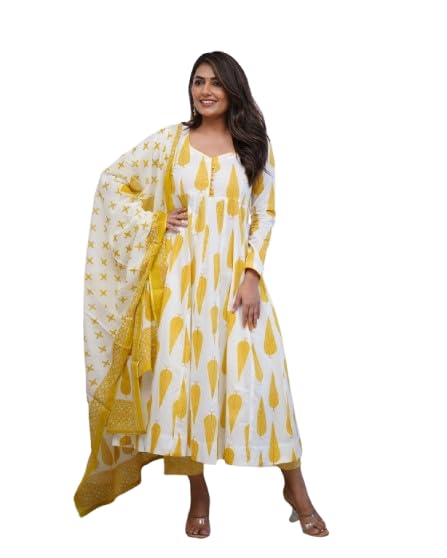 Chitra Creation Women's Jaipuri Cotton Hand Worked Kurta Set-picture-39