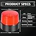 LE Sircut LE228 (Mini) — Red LED USB Rechargeable Strobe Beacon | Selectable Rotation & Flash Modes | Strong Magnetic Base for Car • Truck • Emergency • Construction | Energy Class A++