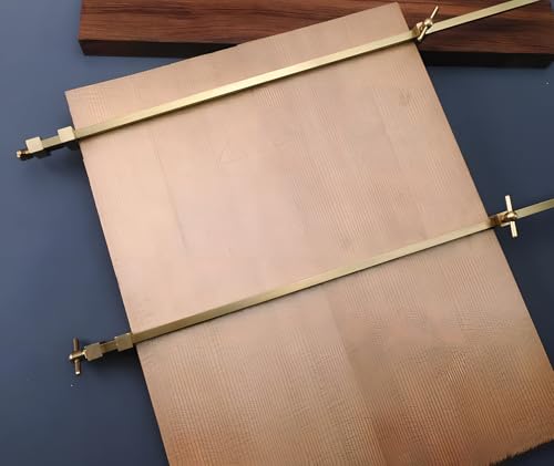 Chiloskit Miniatur-Stangenklemmen aus massivem Messing, Holzbearbeitungsklemmen mit gerändelten Anziehschrauben (180 mm)