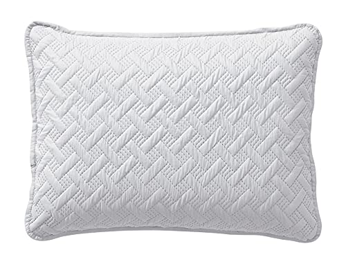 Vcny Home Nina Collection, 3Pc King Quilt Set, White #TOP5