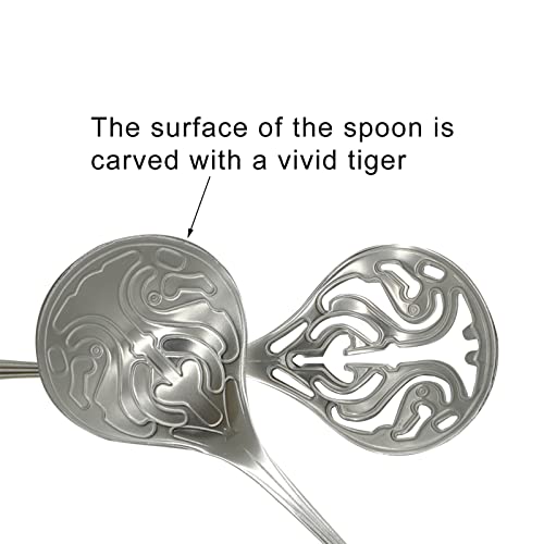 Pinenjoy PU135 6Pcs Vintage Coffee Spoons 18/10(304) Stainless Steel Sugar Stirring Spoon Retro Royal Style Teaspoon thumb #3