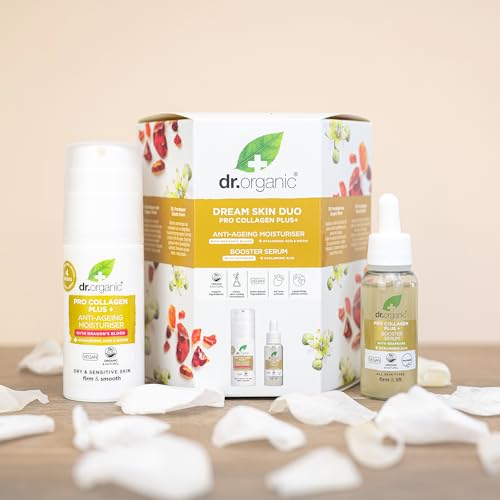Dr Organic Pro Collagen Dream Skin Duo with Moisturiser & Serum, Hyaluronic Acid, Smooth Fine Lines & Wrinkles, Anti-Ageing - Image 3