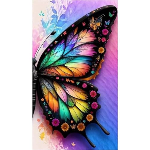 Broderie diamant grand format 60x120 cm pour créer une décoration murale de salon relaxante