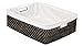 KOUBOO Rattan Shelf Basket with Liner, Black Wash