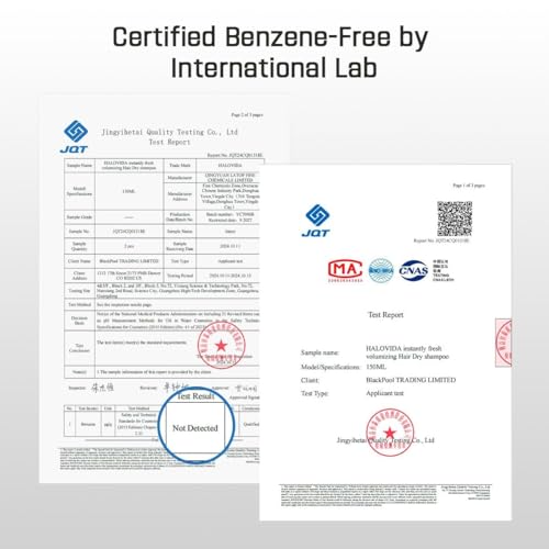 HALOVIDA Dry Shampoo for Women, Dry Scalp Shampoo Spray for Dark Hair Leaves No White Residue, Absorb Oils, Volumizing & Refresh Hair for 72 Hours, 5.07 Fl Oz((Pack of 2)