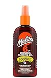 Malibu Sun SPF 8 Bronzing Tanning Oil Spray with Coconut Oil, Hydrating Body Tanning Oil for Natural Golden Tan, Water Resistant, 200ml