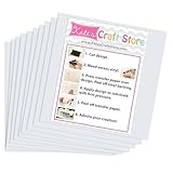 (10) 12' x 12' Sheets - Oracal 651 Matte White Adhesive Craft Vinyl for Cricut, Silhouette, Cameo, Craft Cutters, Printers, and Decals