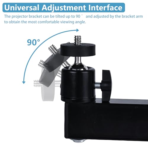 Trendecor Projector Stand Beamer Halterung, 360 Grad Einstellbar Beamer Ständer mit 1/4-Zoll-Schraubschnittstelle Gelenkarm Halterung 35 cm für Projektor Überwachungsbügel