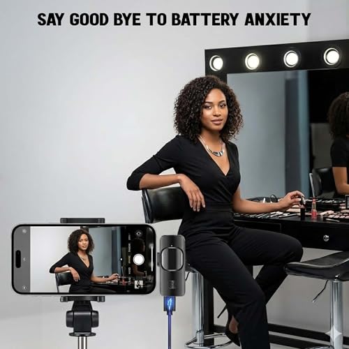 Image of Kratos KMW02 Wireless Mic, Mic Wireless for YouTube, Dual Wireless Microphone with Noise Reduction, 30M Range, Plug & Play, Compatible with iPhone, Android & Tablets (Type-C & Lightning)