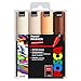 POSCA Colouring - PC-8K Skin Tone Set of 4 - in Plastic Wallet