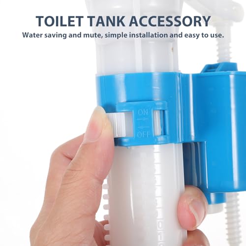 Image of Toilet Fill Valve Replacement Universal Float Valve Quiet Water Saving Inlet Easy Install for Bathroom and Squat Toilet .25 X 3.34 X 2.28 Inches