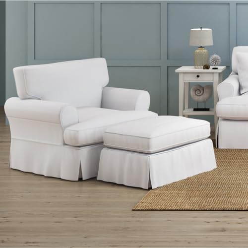 Sillón plegable con tejido blanco miniatura 1