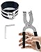 QWORK Piston Installer Pliers, Car Engine Adjustable Piston Ring Installer Removal Kit, Compressor Tool and Piston Ring Pliers