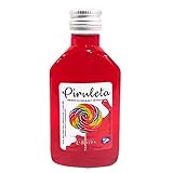 Regala a tus invitados esta mini botella de sabor chupete "Piruleta" sin alcohol y sorprende con su sabor único. Si estás buscando lindas sin alcohol para poner en las mesas de las golosinas de tus invitados, esta mini botella de sabor chupete es una opción sorprendente en bodas, bautizos y comuniones.