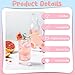 UV DTF Cup Wrap Stickers - 12 Sheets Cute Cherry Pink Bow Transfer Stickers Decals Glass Water Bottle for 16 oz Cup Wraps Girls DIY Craft Decoration Girlfriend Creative Gifts
