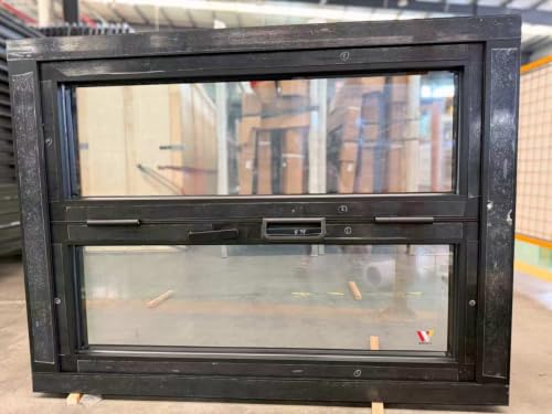 WINNCA Metal Windows, Metal Aluminum Sliding Window, Double‑Glazed Tempered Glass Metal Window, Noise Reduction & Waterproof, Heavy‑Duty Metal Frame for Home Building