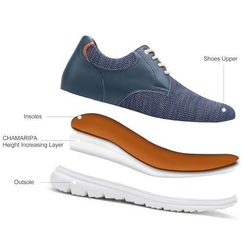 Image of CHAMARIPA Men's Invisible Height Increasing Casual Sneakers