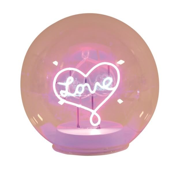 Lampe d'humeur LED néon boule 14 cm idée cadeau déco originale