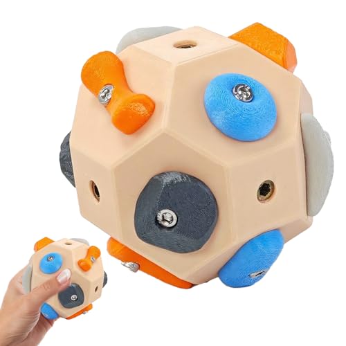 HYZSHL Boulderball, Boulder Geschenk, Tragbarer Fingerkrafttrainer für Kletterer, 3D Kletterball Mit Werkzeug, Ideal für Training Unterwegs