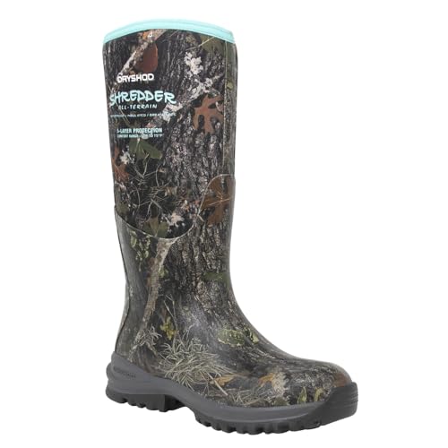 Dryshod Womens Shredder MXT Hunting Boot, Camo/Blue2