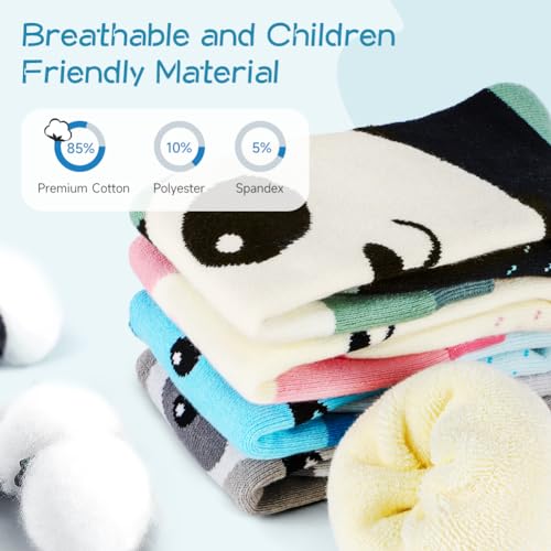 findway Kids Ski Socks, 2 Pairs Knee-high Warm Thermal Winter Snowboard Socks for Girls Boys Toddler3