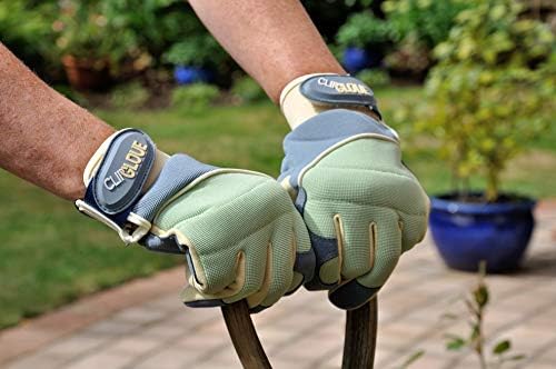 Clip Gloves Ladies Shock Absorber Padded Hand Protection Heavy Duty Garden Size: Small