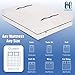 HOMESURE Mattress Bags for Moving and Storage with 8 Handles - Mattress Cover for Moving - Heavy Duty, Strong Zipper Closure, Moving Supplies & Moving Bag - Semi-Transparent, Queen