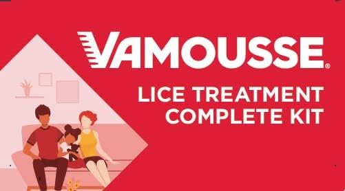 Vamousse Lice Treatment Complete Kit - Includes Lice Treatment Mousse, Daily Lice Shampoo & Steel Comb, Kills Super Lice & Eggs, No Harmful Chemicals, Suitable for Kids & Adults