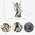 Suyorpe Garden Fairy Decor,Solar Outdoor Statues, Fairy Garden Accessories, Fairy Figurine for Outside Gifts,Resin Ornaments for Patio Yard Lawn,Size6.89 x 5.24x 12.68 inches