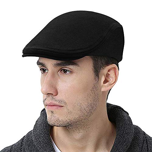 WETOO Boina Hombre Algodón Ajustable al Aire Libre Gorra de Vendedor de periódicos Casual